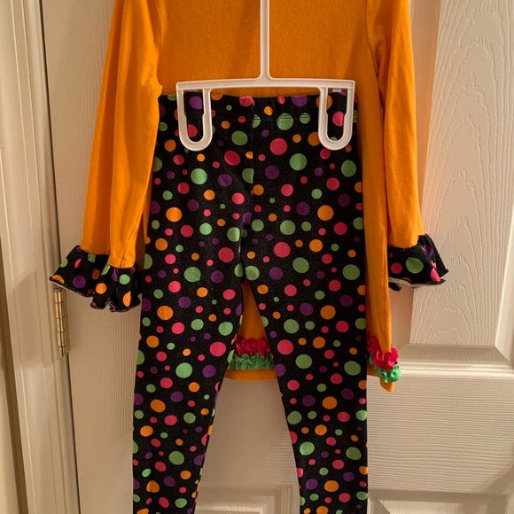 Jack O Lantern tunic top and pants - Picture 2 of 3
